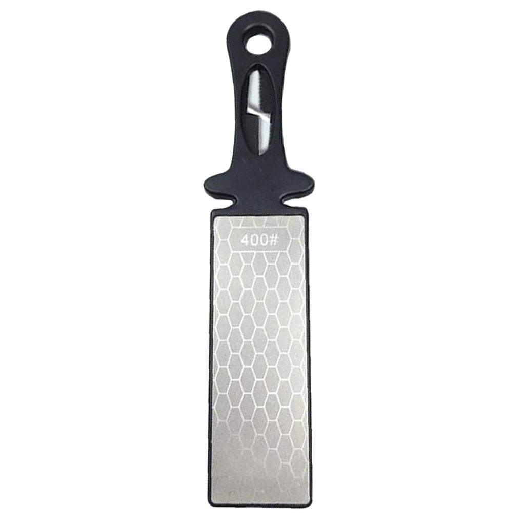 Portable Kitchen Tool Double Sided Diamond Sharpening Sharpener 400# 1000#