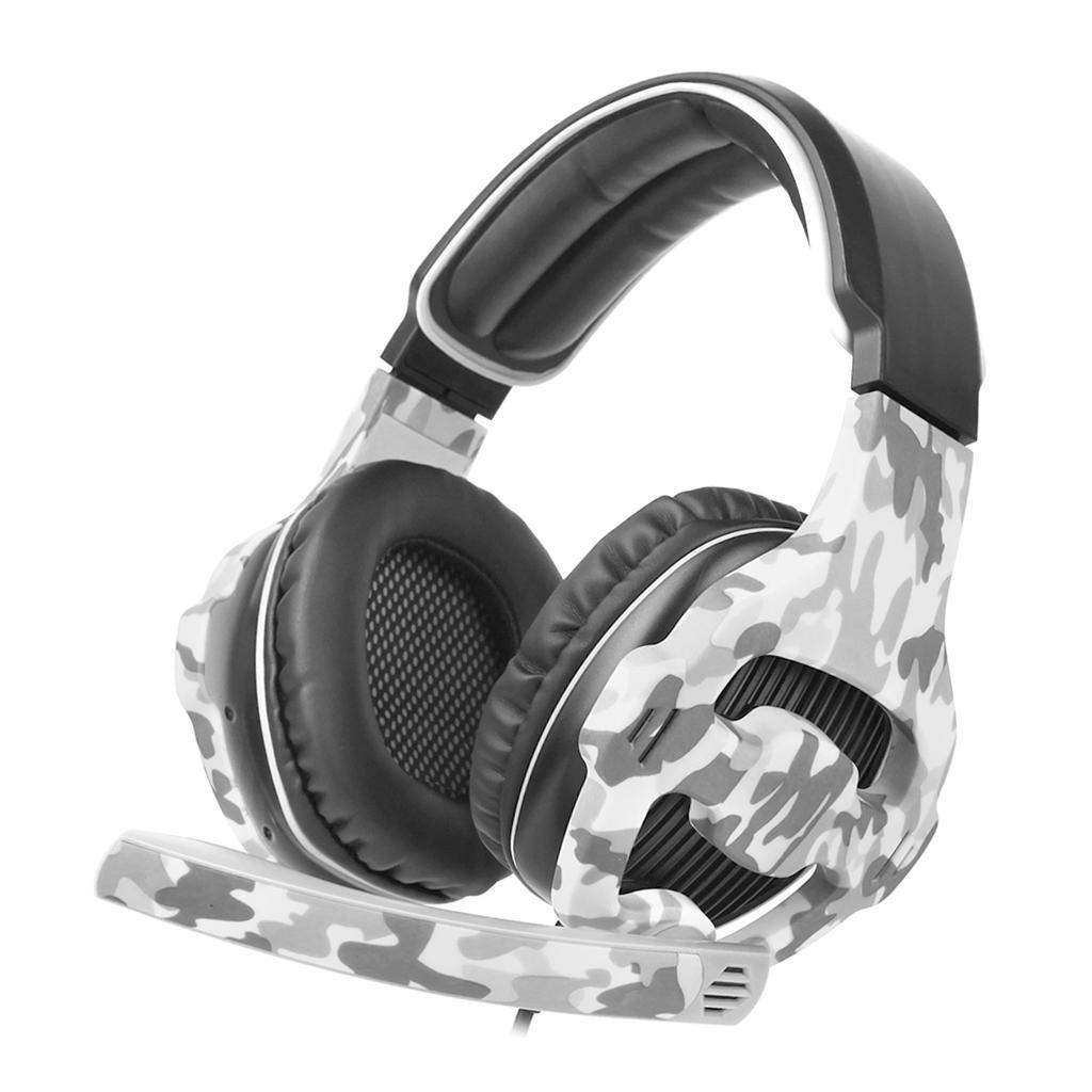 Universal LED Stereo Gaming Headsets 3.5mm Headphones w/ MIC 3.5m Cable