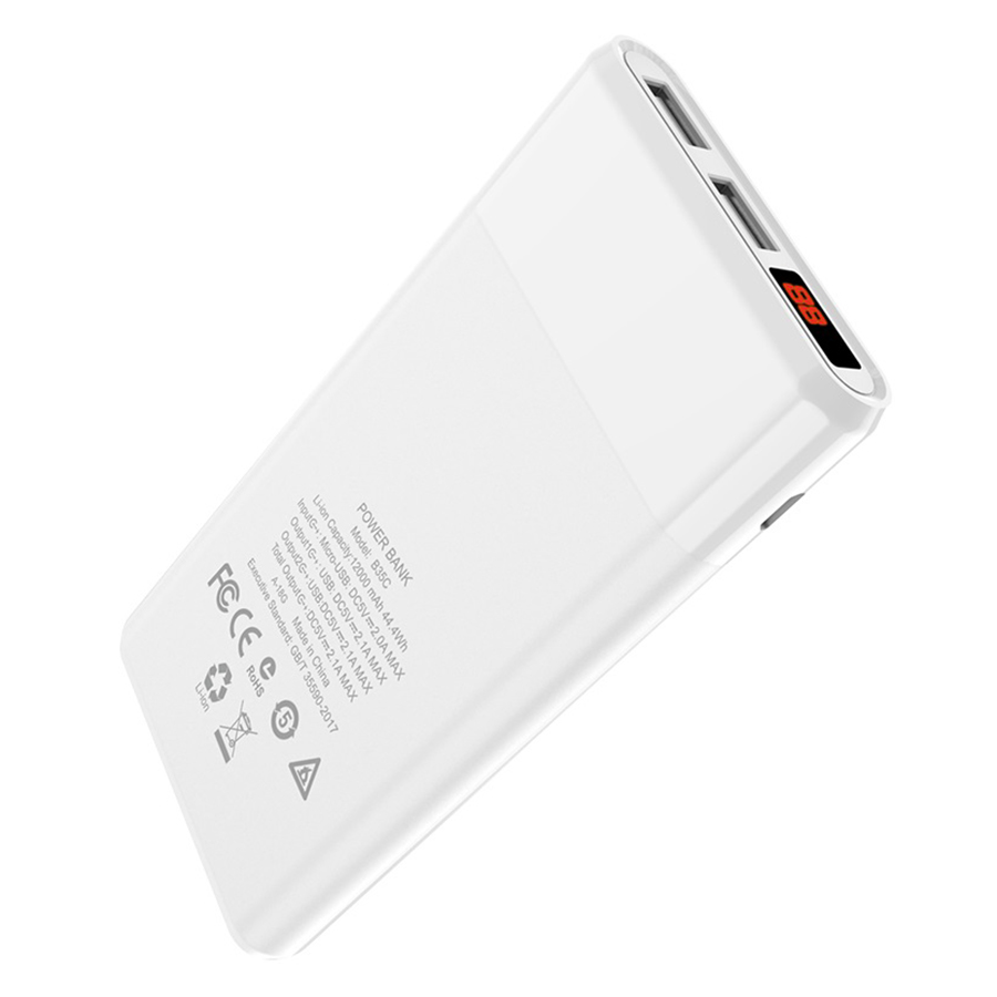 Pin Sạc Dự Phòng Hoco 12000mAh B35C - Hàng Chính Hãng