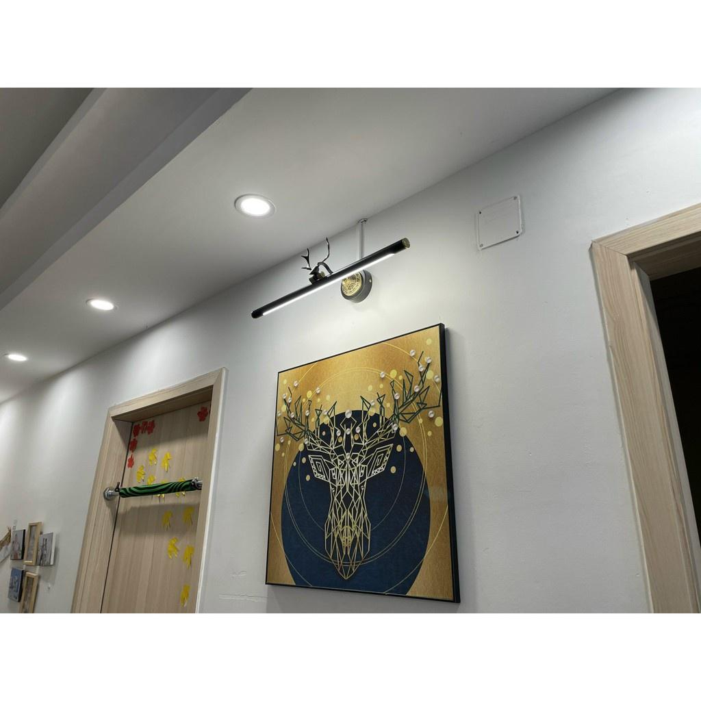 Đèn soi tranh, soi gương sừng hươu màu vàng và đen