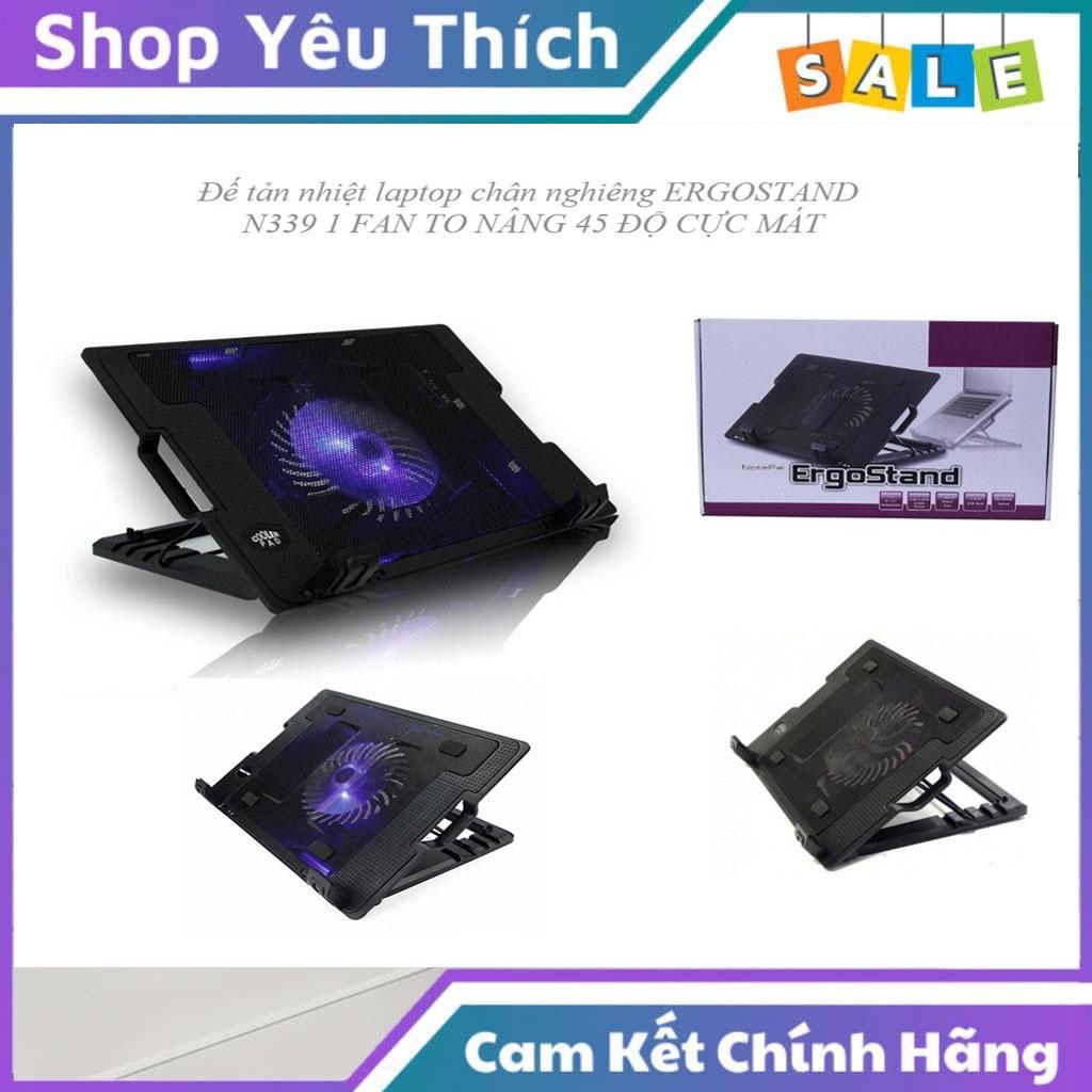 Đế tản nhiệt laptop 1- 2 fan có led COOLING PAD N182,N339