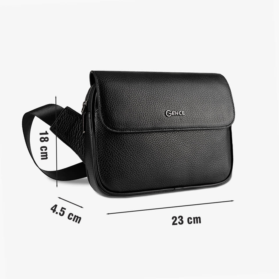 Túi Đeo Chéo Nam Da Bò Vân Mill Cao Cấp TZ02
