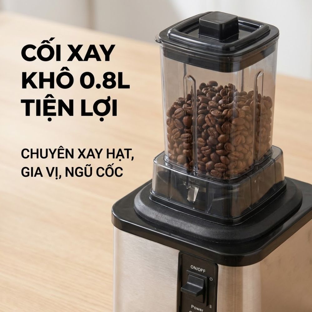 Máy Xay Sinh Tố Công Nghiệp Đa Năng Mishio MK446 (3.0L) - Công Suất 800W - hàng chính hãng