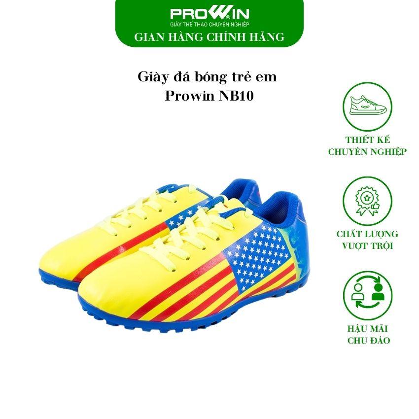 Prowin - Giày đá bóng sân cỏ nhân tạo trẻ em NB10 - Lemon Yellow