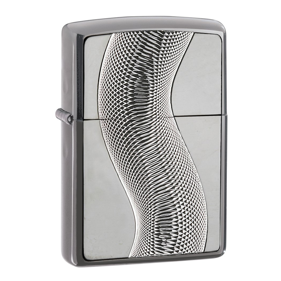 Bật Lửa Zippo 667 Texas Twister Emblem Black Ice