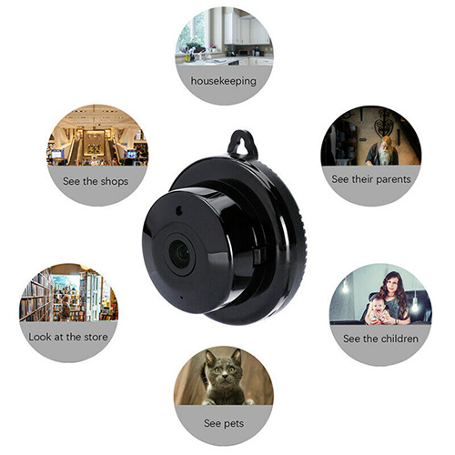 Camera WiFi V380 Mini Hành Trình 1080P WiFi Không Dây HD Quan Sát Ban Đêm IR Camera An Ninh Gia Đình Quan Sát Từ Xa Trên Điện Thoại-Tặng kèm cục nguồn sạc 5V-1A