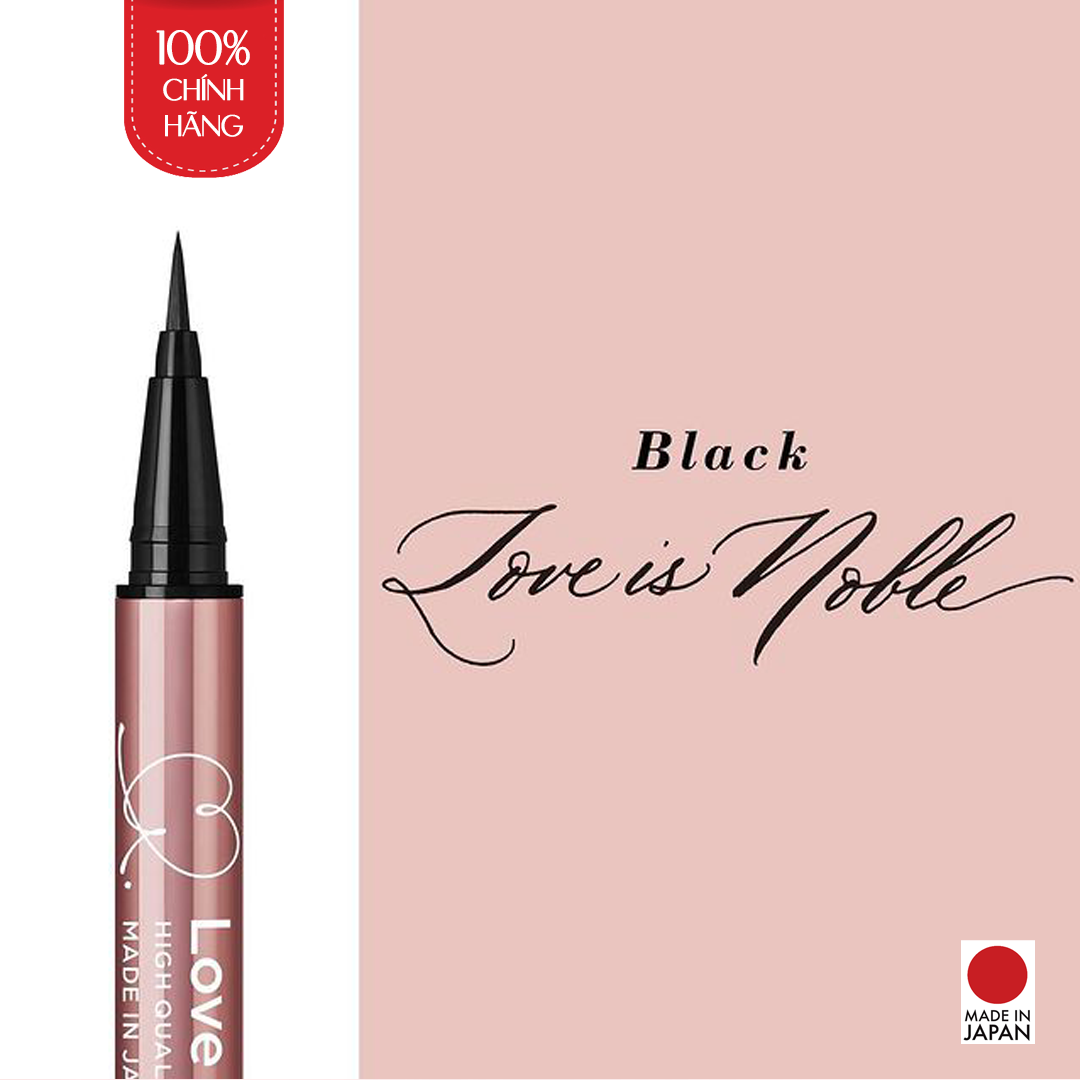 Bút Kẻ Viền Mắt Nhật Bản Không Thấm Nước, Bền Màu, Lâu Trôi Love Liner Liquid Black Màu Đen