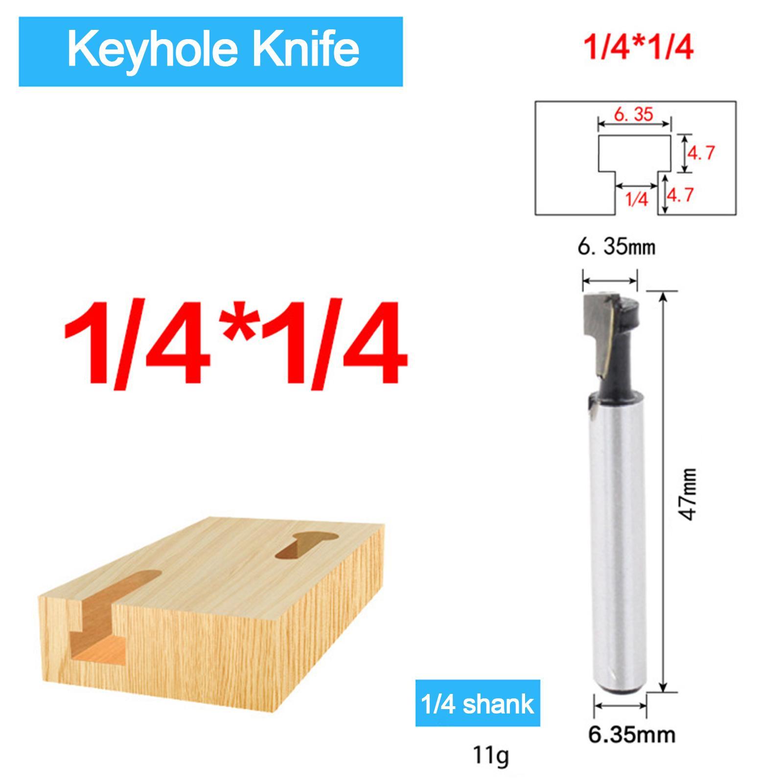 5Pcs Surfacing Router Bits Grooving Bits Planer Bit for Woodworking Router