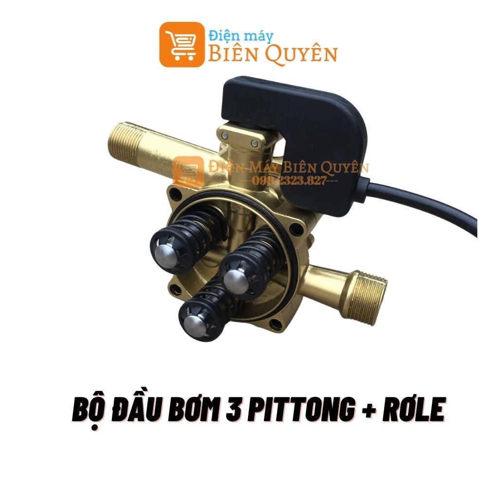 Bộ Đầu Bơm Máy Rửa Xe MINI Có Kèm Rơ Le Điện, Máy Xịt Rửa Xe Gia Đình Hàng Cao Cấp Bảo Hành 12 Tháng