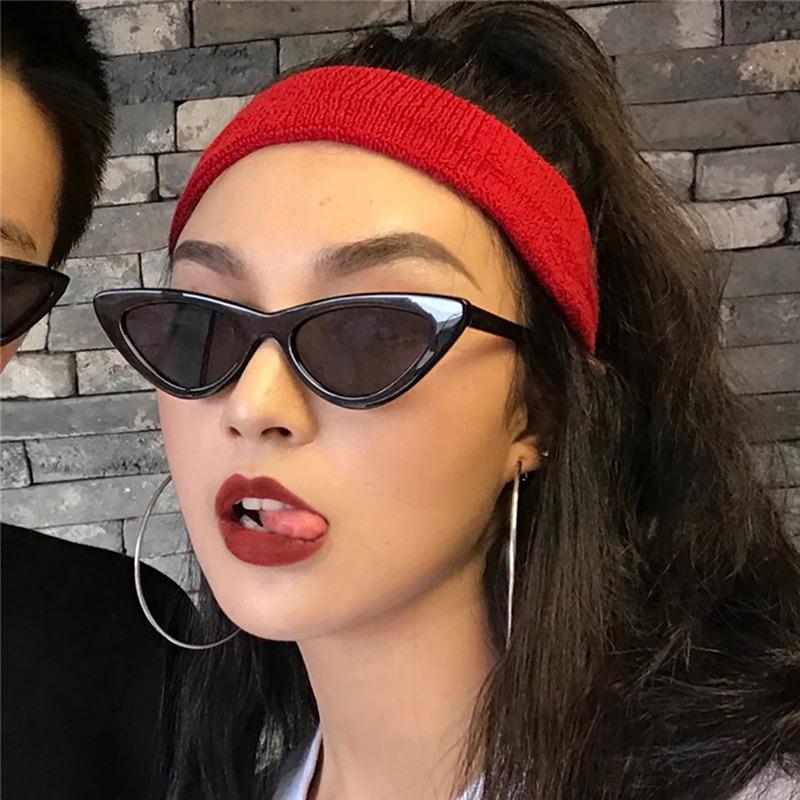 Kính râm mắt mèo cổ điển Kính ánh nắng mặt trời nhỏ kính mắt cho phụ nữ Shades Eyewear Eyewear Uv400 Kính Color: White2