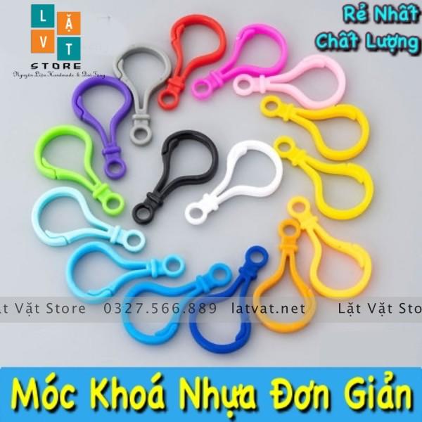 Móc khoá nhựa càng cua đơn giản nhiều màu giá rẻ màu ngẫu nhiên làm phụ kiện handmade, đồ chơi cho trẻ em