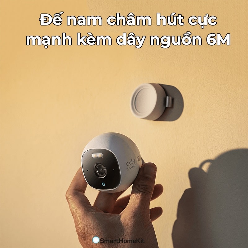 Camera ngoài trời eufy Outdoor Cam Pro 2K E220 chống nước IP67 có đèn chiếu đêm - Hàng Chính Hãng