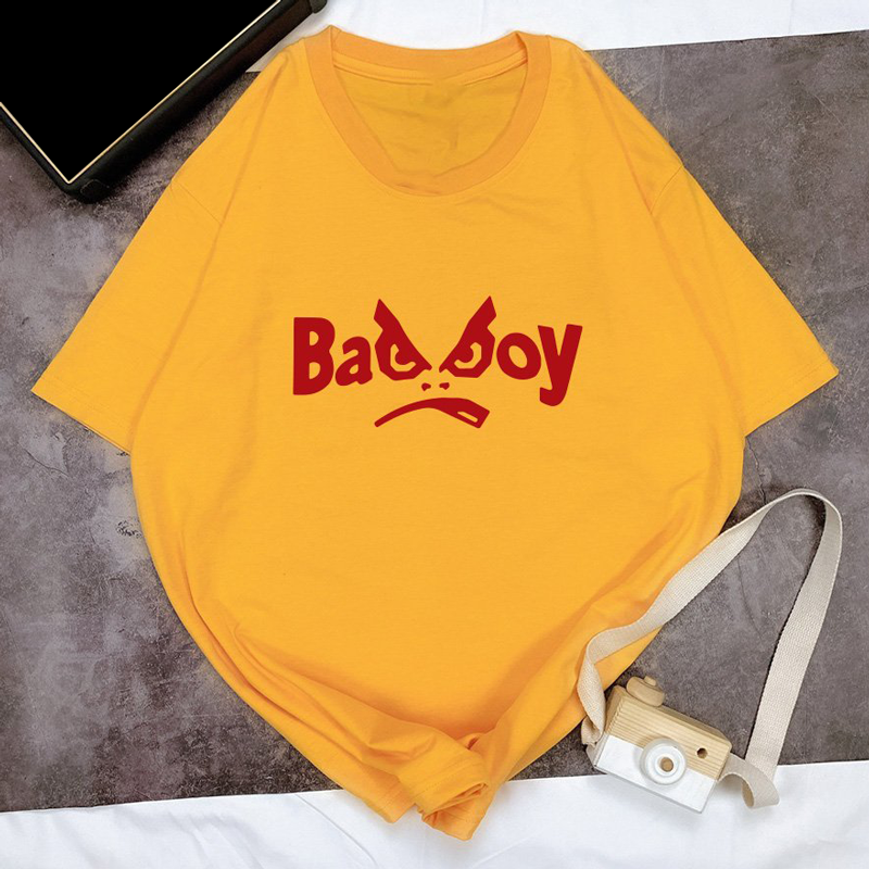 Áo Thun Nữ In Chữ Bad Boy