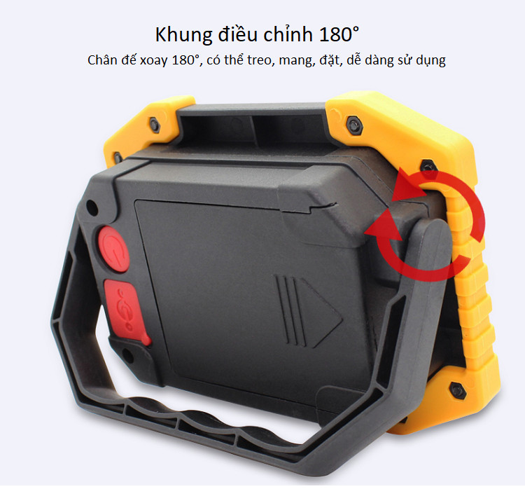 Đèn sạc mini cầm tay tầm sáng xa, siêu sáng, công suất 10W đa năng cao cấp