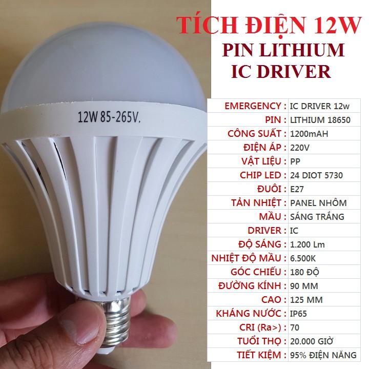 Bóng đèn LED tích điện 15w