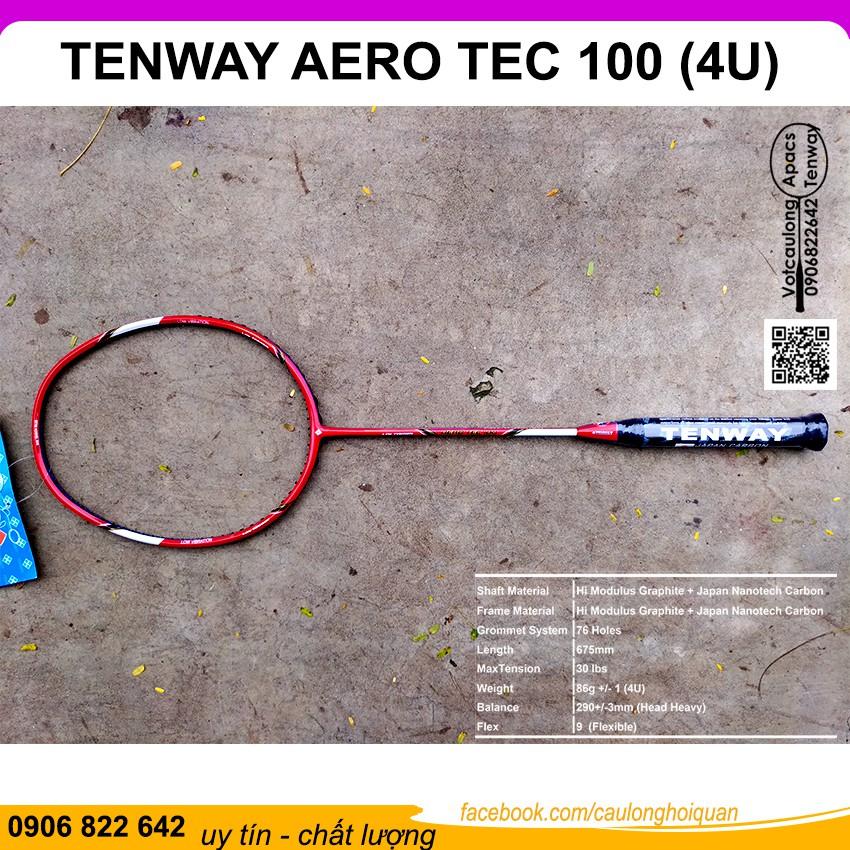Vợt cầu lông Tenway Aero Tec 100 | Vợt nặng đầu chuyên thông, thân dẻo phù hợp đánh phong trào