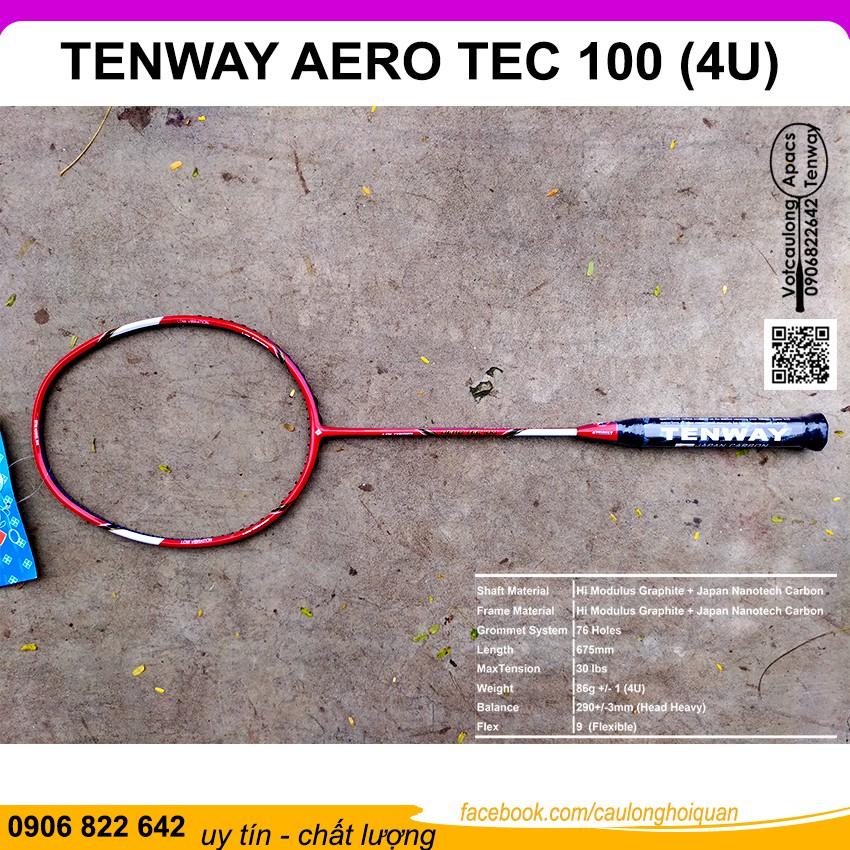 Vợt cầu lông Tenway Aero Tec 100 (4U) | Vợt nặng đầu chuyên thông, thân dẻo phù hợp đánh phong trào