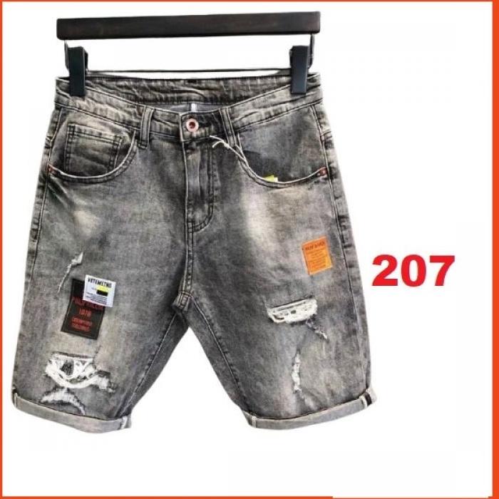 Quần short jean chất bò co giãn- quần lửng nam nhiều mẫu thời trang TINA ms207