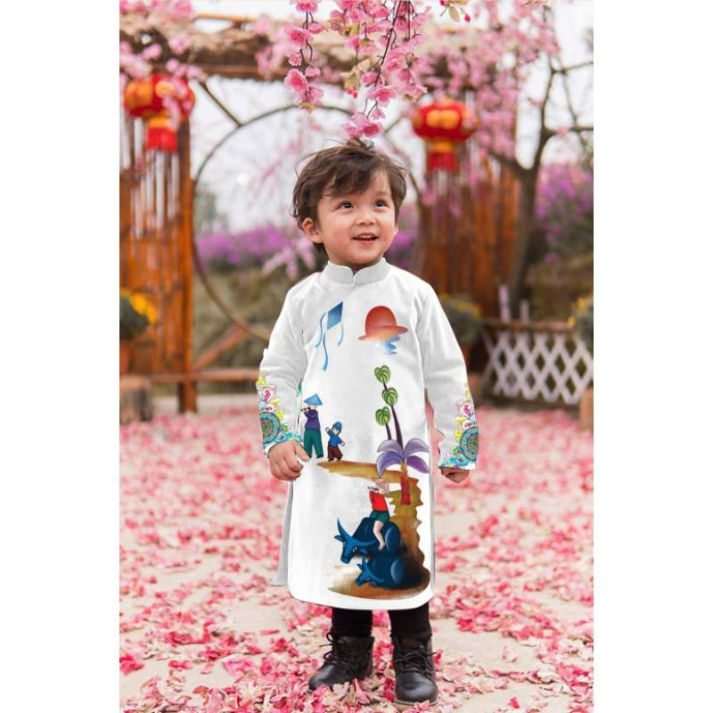 Áo dài bé trai mẫu mới