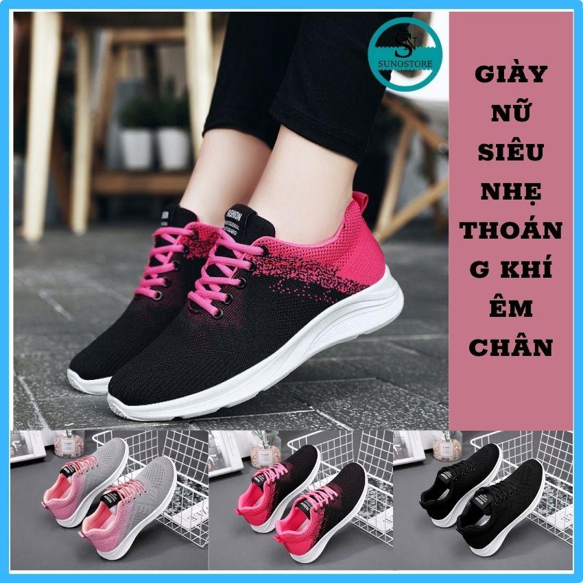 Giày Thể Thao Nữ Sneaker Kiểu Hàn Quốc Mẫu Mới 2022 Êm Chân Thoáng Khí Cổ Vừa Trẻ Trung Năng Động SUNO STORE GTTN11