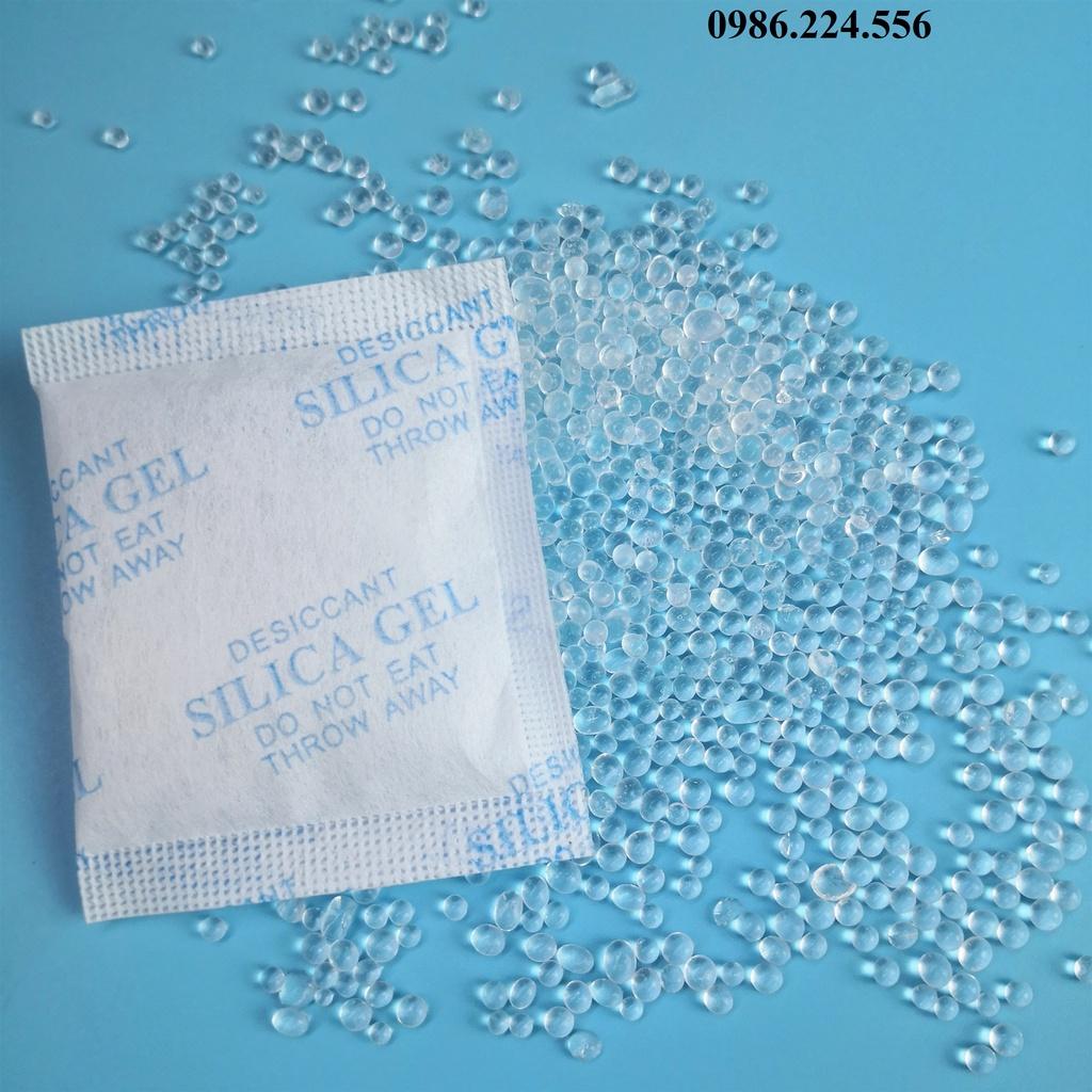 Gói hút ẩm tủ quần áo hạt hút ấm thực phẩm máy ảnh cho giày túi xách Silica Gel các loại gói 500 gr