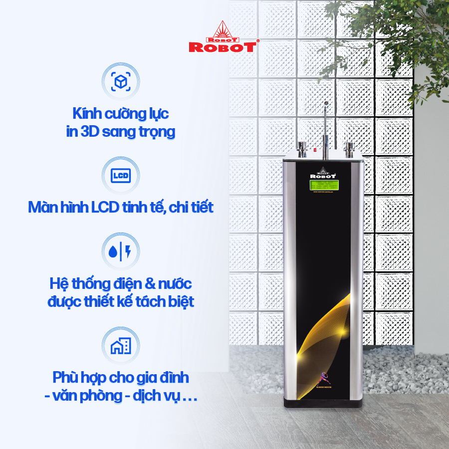 Máy Lọc Nước Nóng Nguội ROBOT CLASSY PRO 339GHK-UR Sử Dụng Công nghệ lọc R.O + U.F - Hàng Chính Hãng