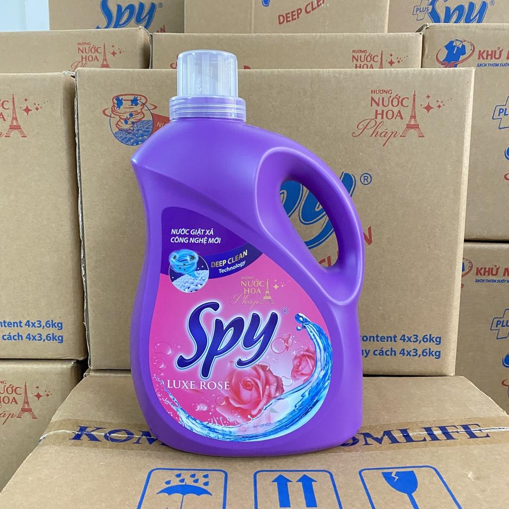 Can nước giặt xả 3,6 kg SPY DEEP CLEAN sạch sâu, thơm lâu giúp làm mềm vải