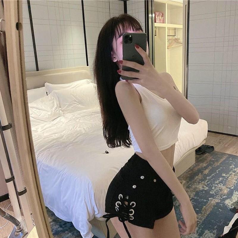 Quần đùi kaki đan dây hai bên sexy tôn vòng 3