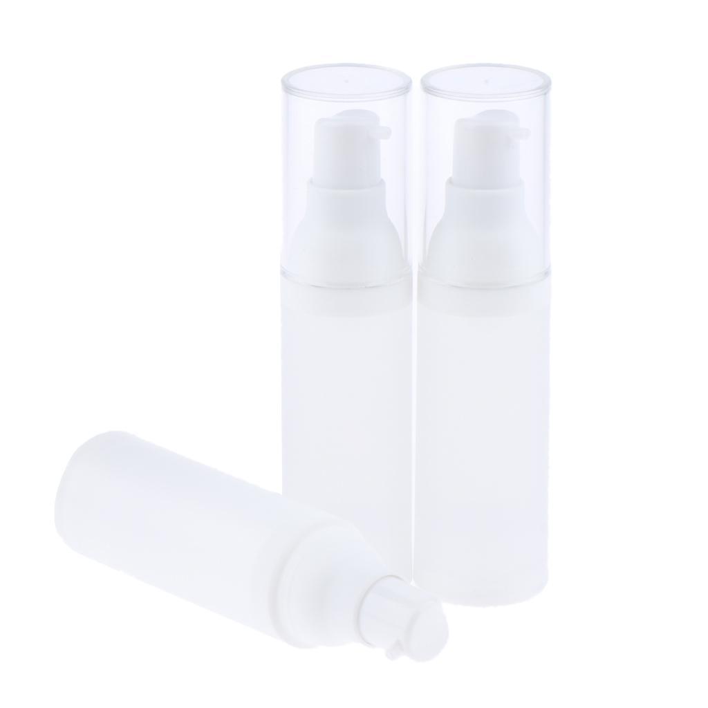 3pcs Empty Makeup Container Face Cream Jars Pump Bottle Case for Travel