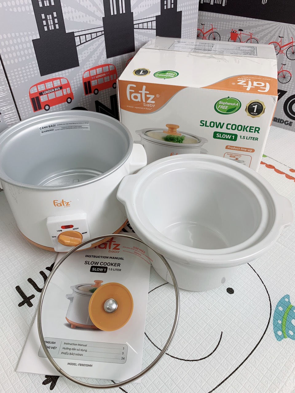 Nồi nấu chậm 1.5L Fatz Baby FB9015MH