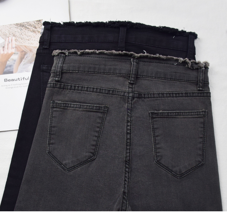Quần jean 9 tấc nữ co giãn hàng Quảng Châu Q052