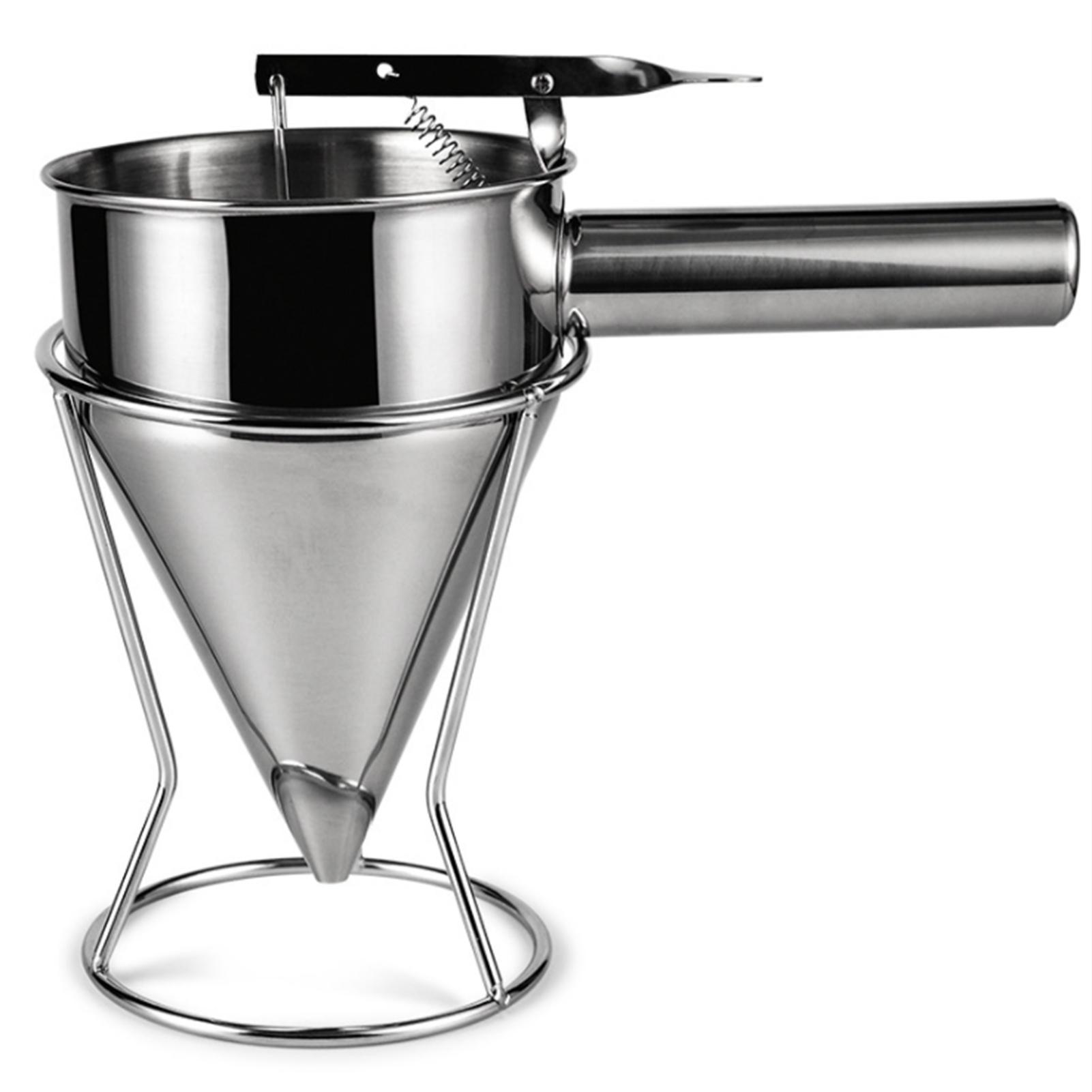 Phễu Lọc Bột Cặn Bằng Thép Không Gỉ Với Tay Cầm