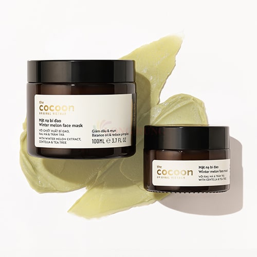 Mặt nạ bí đao Cocoon Winter Melon Face Mask hỗ trợ giảm dầu và mụn (30ml/100ml) - Hàng chính hãng