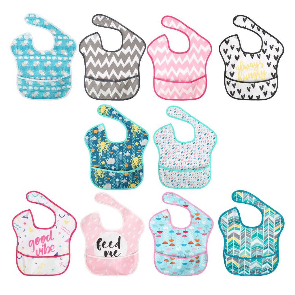 Drooling Teething Waterproof Feeding Bib for Baby Toddlers