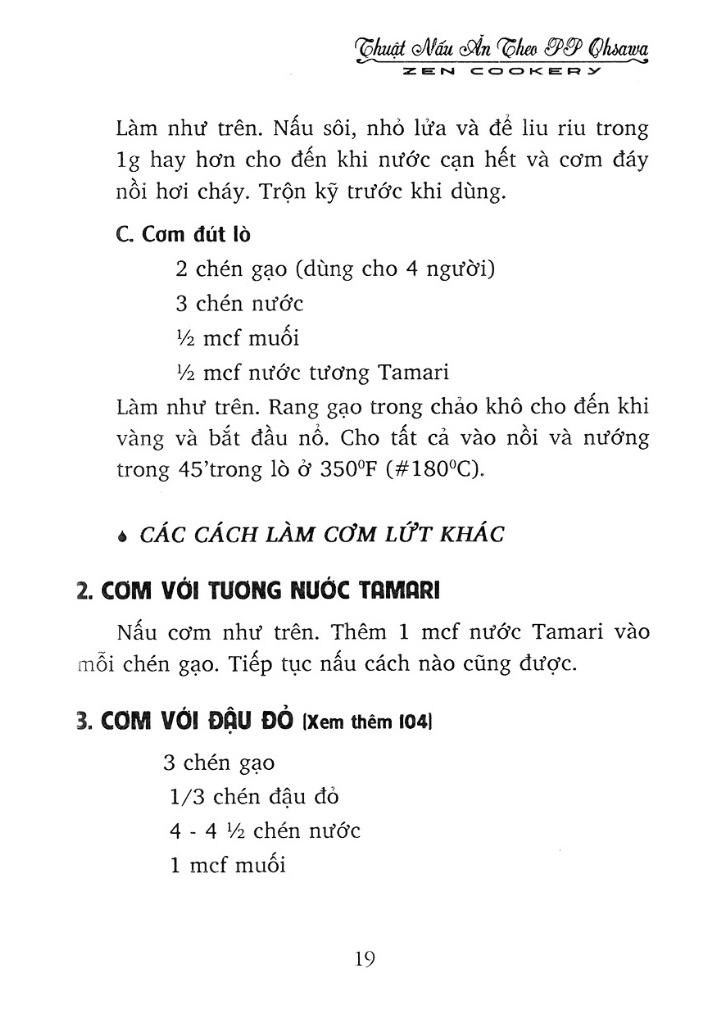 Thuật Nấu Ăn Theo Phương Pháp Ohsawa