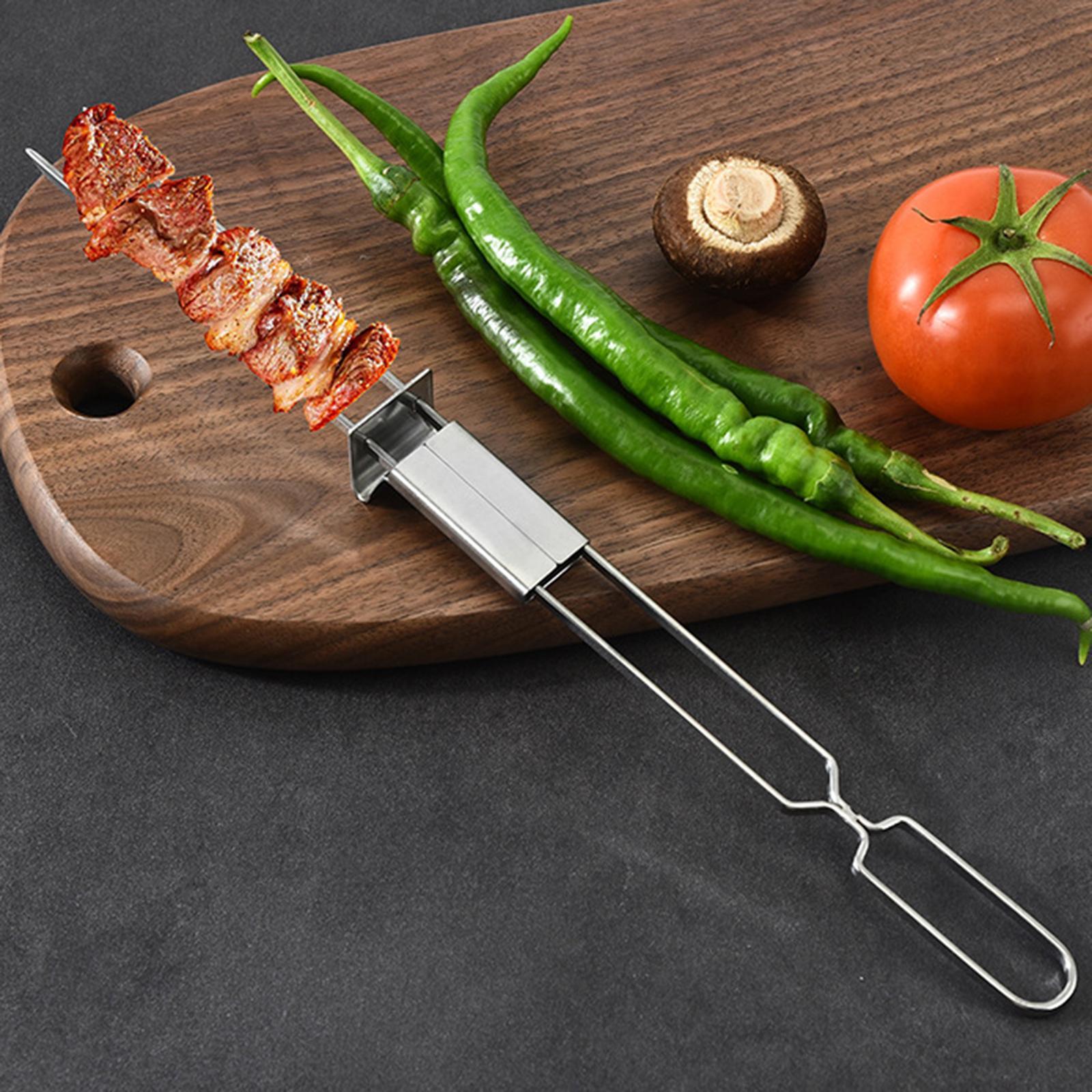 Barbecue Skewers Grilling Accessories Double Pronged for Buffet Vegetable