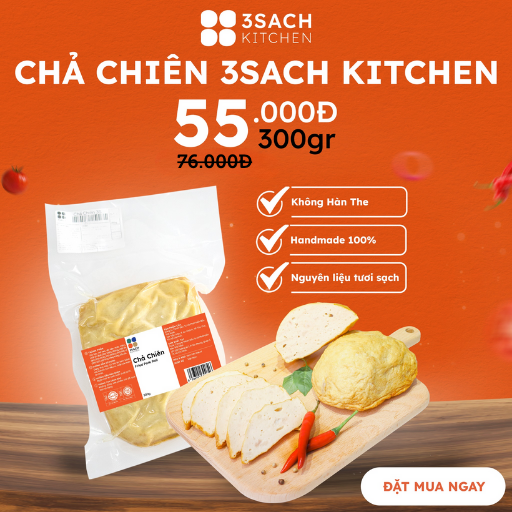 Chả Chiên 3Sach Kitchen - cây 300gr