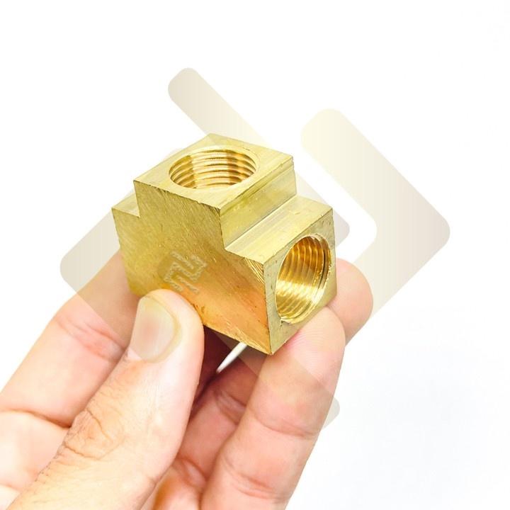 Tê chia ba đầu ren trong bước ren dân dụng - Đồng phay nguyên khối brass pipe fitting female elbow Tee T