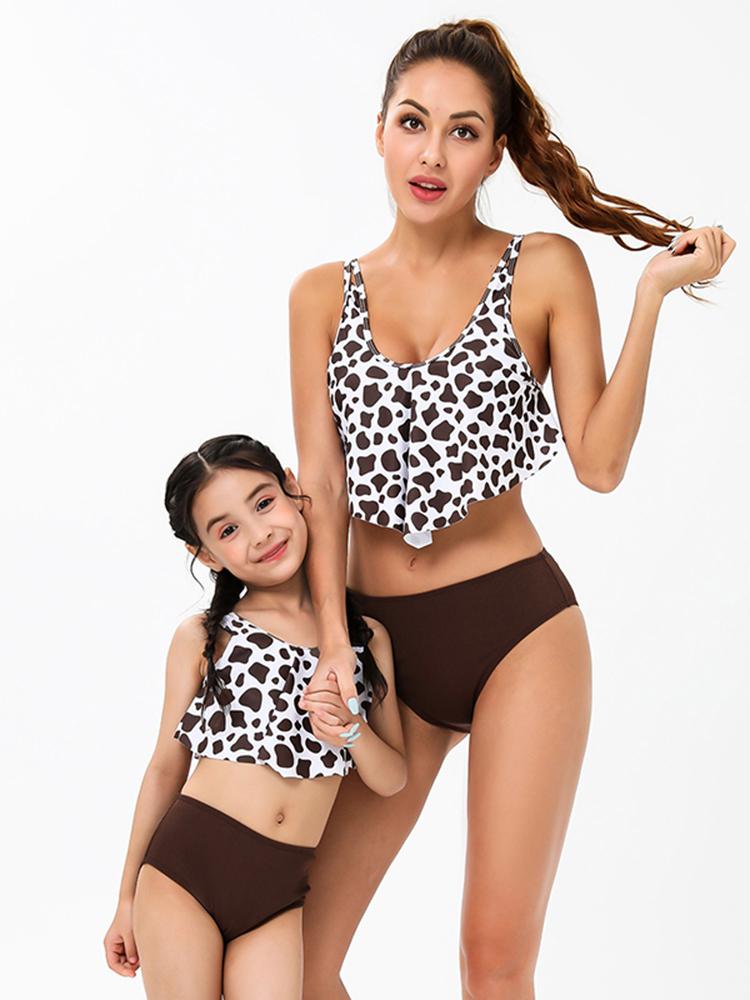 Phù Hợp Với Họ SwimwearMother Bơi Bikini Đồ Bơi Cho Mẹ Và Con Gái Đồ Bơi Nữ Trẻ Em Kid Cho Bé Bãi Biển Đồ Tắm