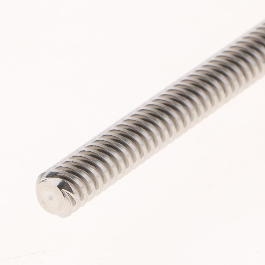 T8 Stainless Lead Screw With Copper Nut For 3D Printer Kit Parts Dia 8mm