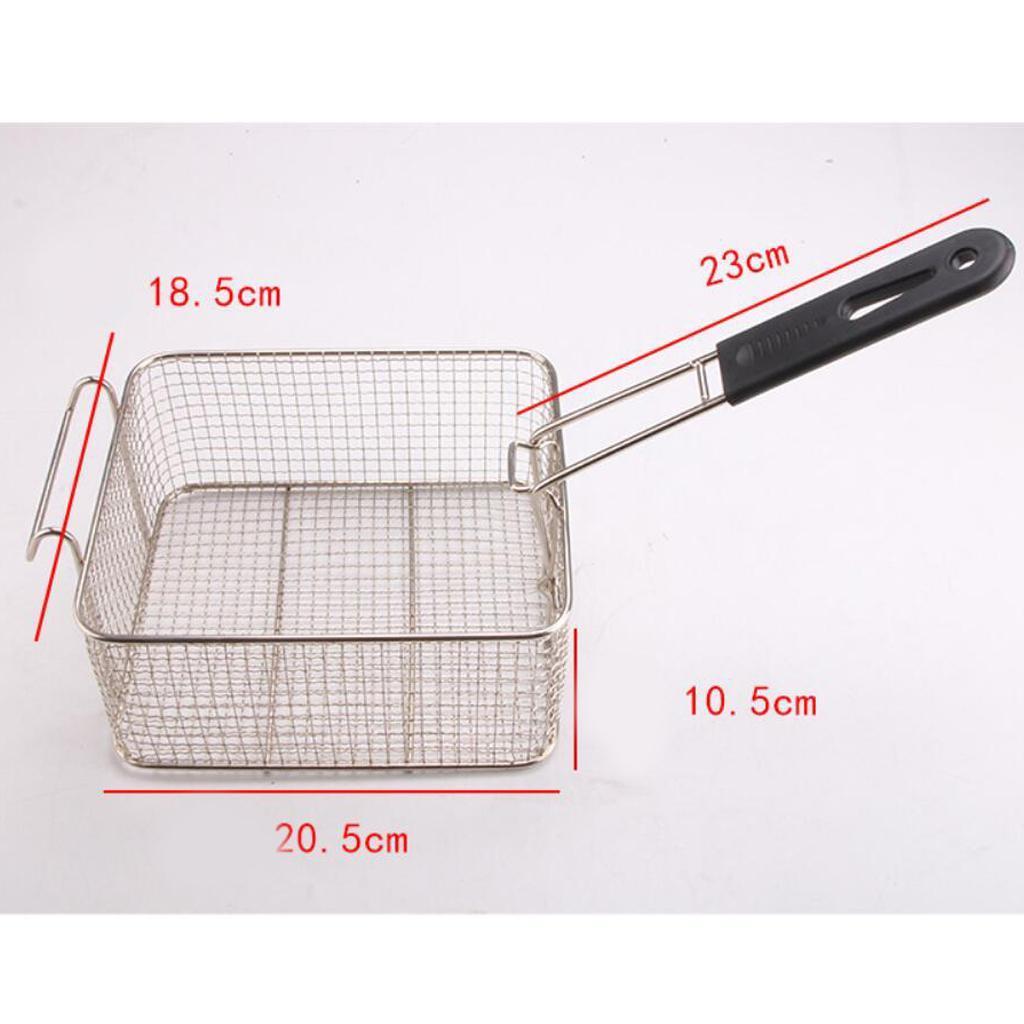 2X Stainless Steel Wide Mesh Strainer Kitchen Colander Sieve Sifter Basket