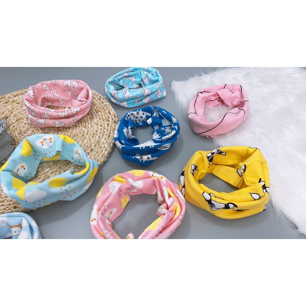 Khăn ống cotton  quấn cổ đa năng cotton giữ ấm cho bé phong cách Hàn Quốc