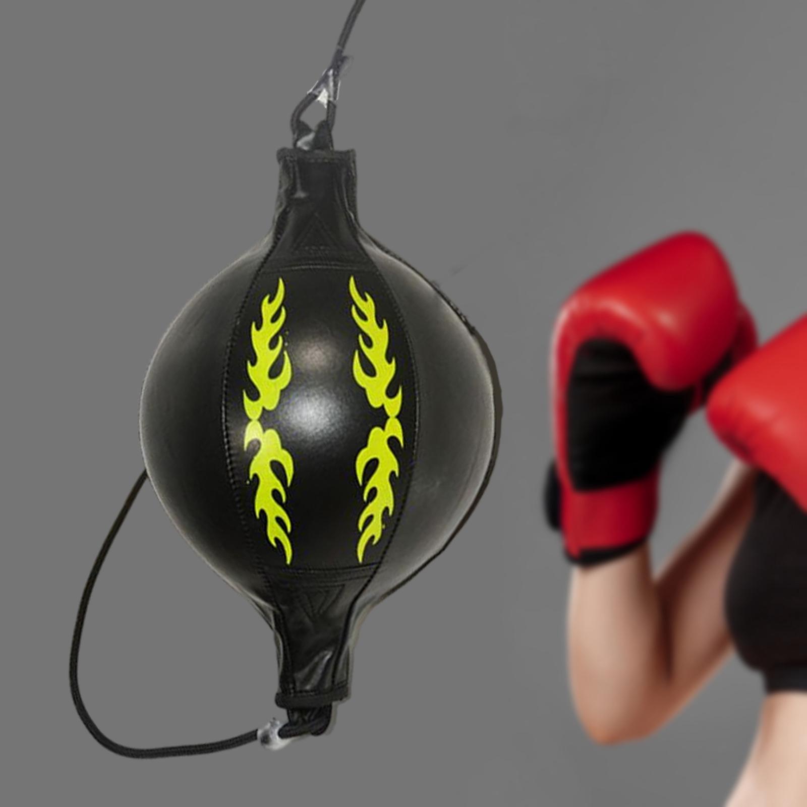 Boxing Speed Bag Double End Punching Bag Kit Kids Black