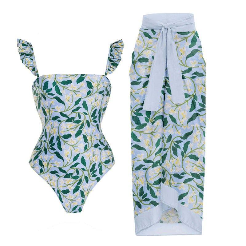 Bikini - Bộ bơi nữ liền thân, thiết kế hai mặt linh hoạt độc quyền LyLy Lorem - BK087 - Xanh dương