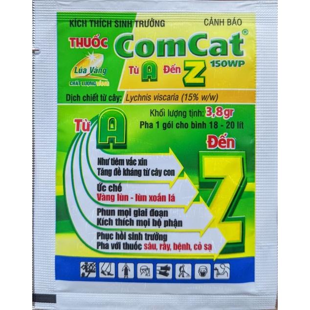 Chế phẩm ComCat 150wp . Kích thích sinh trưởng, giải độc, kích rễ. Tăng sức đề kháng cây con