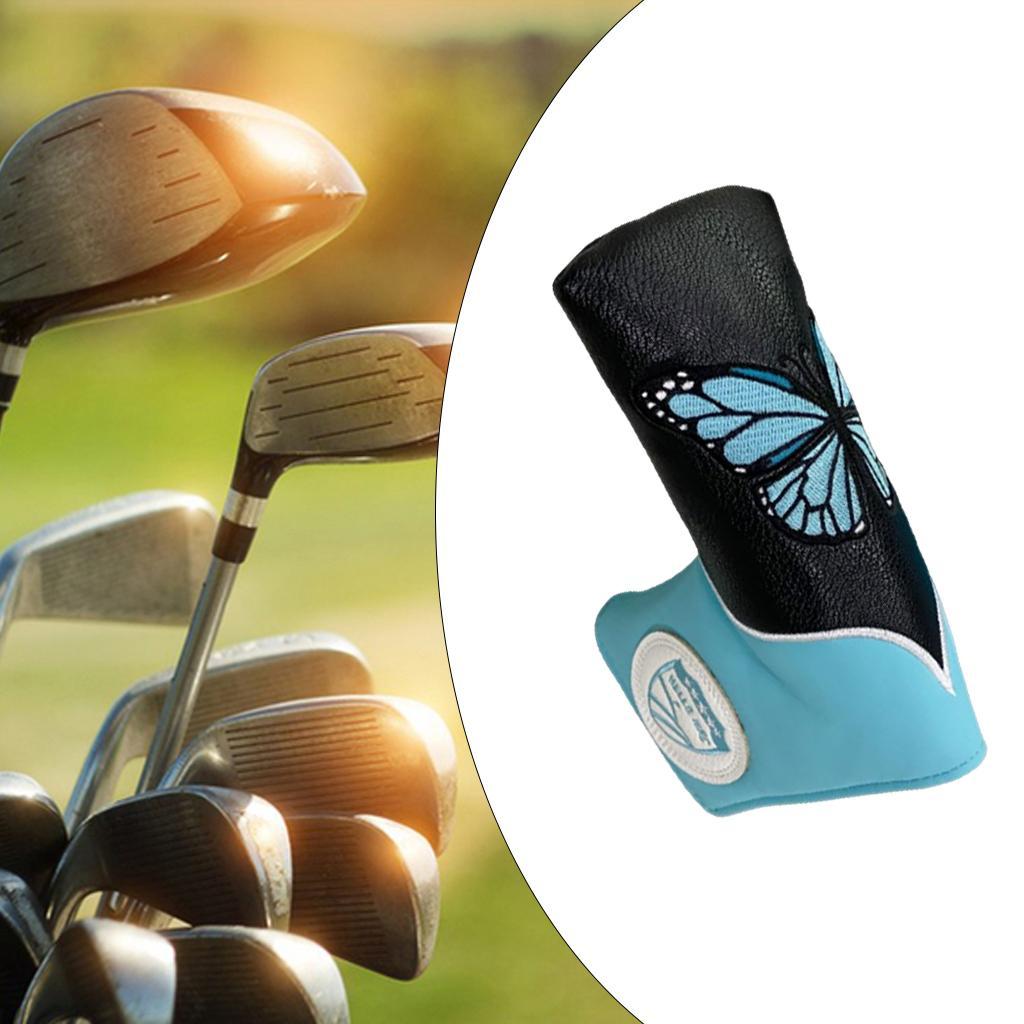 Fashion Golf Putter Head Cover Protector PU Leather Golf Club Head Cover