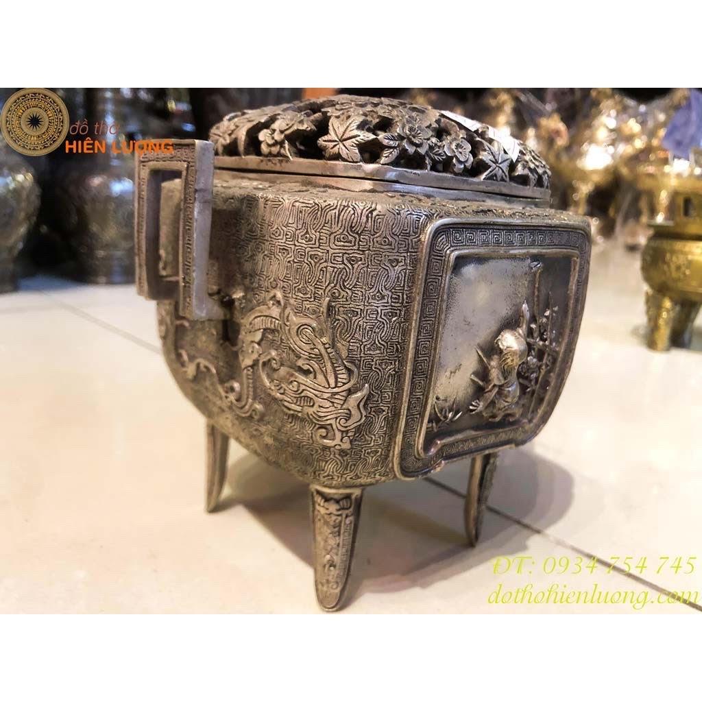 Nồi Trầm Bằng Đồng Dài 17cm, Cao 16cm, Nặng 1,3kg