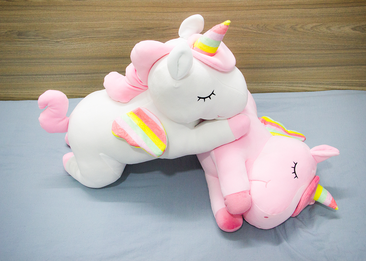 Thú nhồi bông Ngựa Một Sừng Unicorn nằm size 55cm BA00098