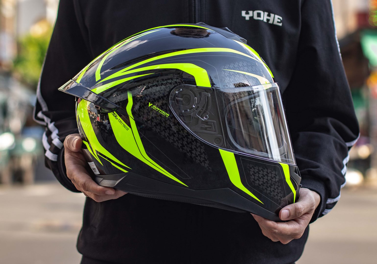 Mũ Bảo Hiểm Fullface Hai Kính YOHE 967 Plus
