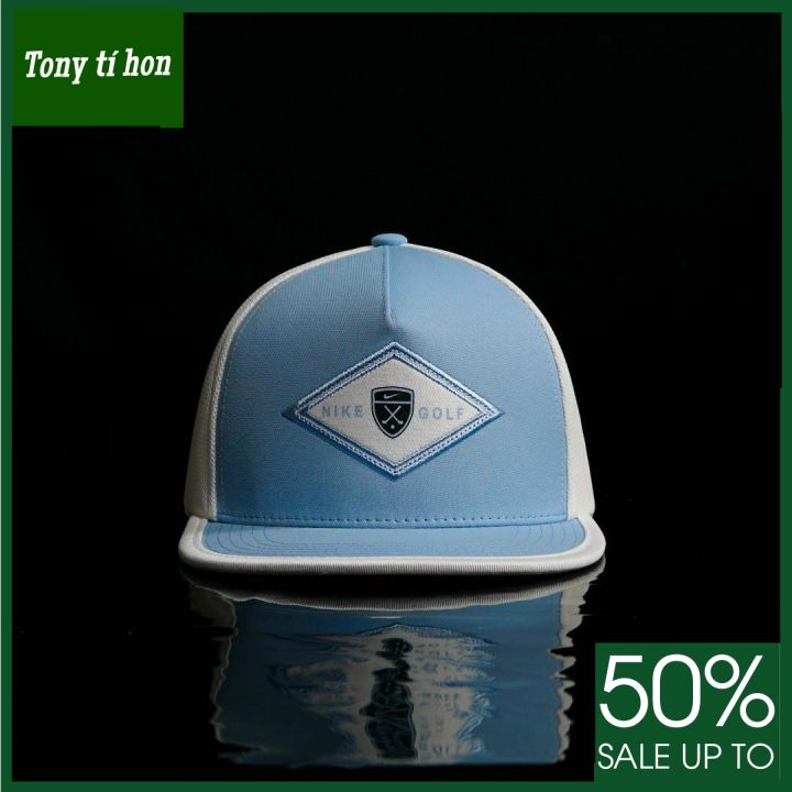 Tony tí hon - Mũ/nón kết lưỡi trai Snapback golf cá tính thời trang nam nữ cao cấp màu xanh trắng